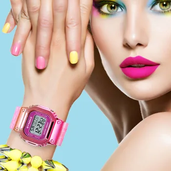 SYNOKE Edinstven Design Ženske Digitalne Ure Moda vodoodporna LED Unisex Watch Nepremočljiva Dame Elektronski Relogio Feminino