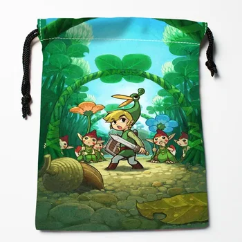 Nov Prihod Anime Legend of Zelda Vrvico Vrečke po Meri za Shranjevanje Natisnjeni Prejeli Vrečko Vrsto Vrečke za Shranjevanje Vrečk Velikosti 18X22cm
