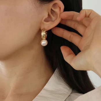 AENSOA Koreja Design Simulirani Pearl Spusti Uhani za Ženske Dekle 2020 Nov Modni Majhne, Luštna, Uhani Visijo Nakit Trgovini
