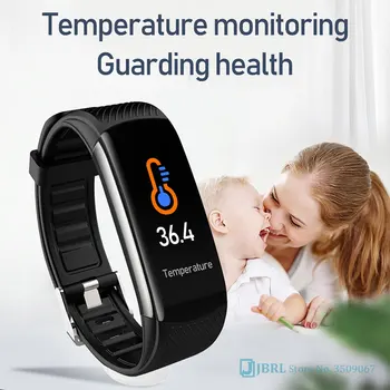 2020 Nove Pametne Gledajo Ženske, Moške Telesne Temperature SmartWatch Fitnes Tracker Srčnega utripa Pametna ura Za Andriod IOS