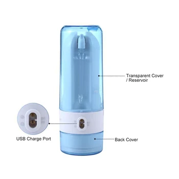 Ustni Irrigator Vode Flosser prinaša dobička USB Brezžično Polnjenje Vode Pick Zob Čistilo Potovanja Zložljive 5 Jet Nasveti Odraslih Otrok