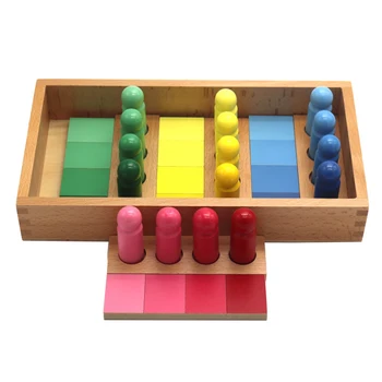 Montessori gradniki Barvo Ujemanje Igro Otroci Zgodnje Izobraževanje Igrače za Fante in Dekleta Otrok Božično Darilo