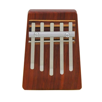 5/10/17 Tipke Kalimba Oranžna Palec Klavir Leseni Mahagoni Telo Glasbeni Instrument Za Začetnike Kalimba Vrečko z DIY