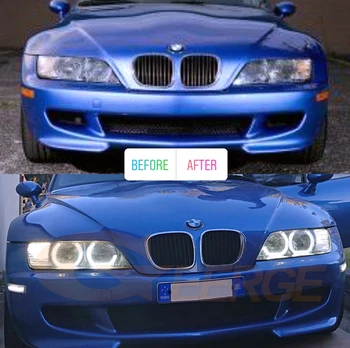 Odlično Ultra svetla DTM Slog led Angel Eyes halo obroči DRL Rekonstrukcija Dan Luči Za BMW Z3 1999 2000 2002 20001