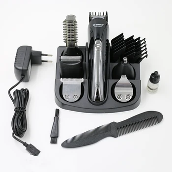100-240V kemei 6 v 1 hair trimmer titana lase clipper električni brivnik brado brivnik za britje, stroj za rezanje moških nos brivnik