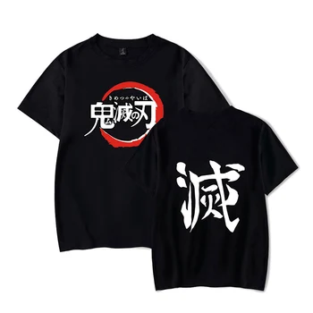 Anime Demon Slayer Kimetsu ne Yaiba majica plus velikost vrhovi tees moški t-shirt kratek rokav poletnih vrh tshirt fantje oblačila