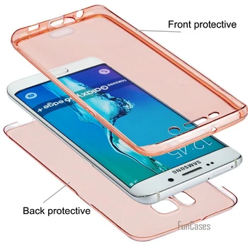 Za iPhone 5S 5 JV 6 6S 7 Plus 360 Silicij Mehko Primeru Za LG G3 G4 G5 Primeru TPU Celotno telo, Kritje Za Huawei P8 Lite P9 P10 Plus