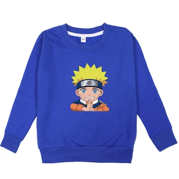 Naruto Fant Hoodie Moda Priložnostne Otroci Malčka Dolg Rokav Hatake Kakashi Bombažne Trenirke Za Šport Vrhovi Outwear Puloverju