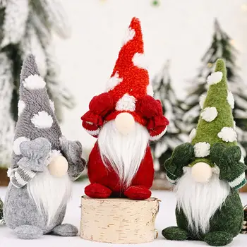 Snežinka Brezosebna Santa Claus Lutka Božič Namizni Dekor za Dom Vesel Božič Okraski Noel 2020 Novo Leto Darilo Navidad