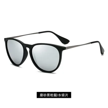 Modni Retro Klasičnih Kovinskih Krog Polarizirana sončna Očala Moški Ženske Luksuzni visoke kakovosti Vintage Ogledala sončna Očala UV400