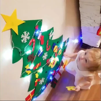 DIY Počutil Umetno božično drevo Navidad 2020 Christams okraski za dom Božič deco za novo leto Kerst noel darilo igrače