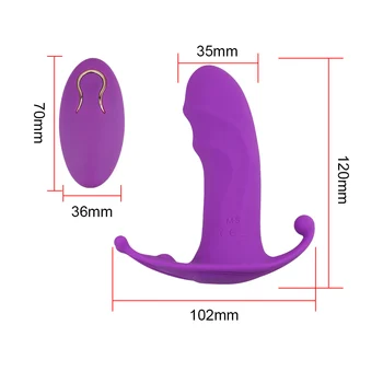 VATINE 10 Hitrost Dildo, Vibrator Sex Igrače za Ženske Klitoris Stimulator Brezžični Daljinski upravljalnik Nosljivi Hlačke Vibrator