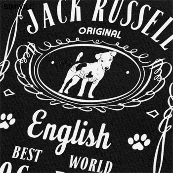 Vintage blagovno Znamko Design Jack Russell Terier Majica s kratkimi rokavi Moški Bombaž Ponosni, Da Imajo Psa Tee Kratkimi Doge Lastnik Darilo T-Shirt