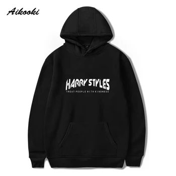 Aikooki Jeseni In Pozimi Vroče Harry Styles modno osebnost pismo vzorec priljubljena priložnostne hooded Hoodies Vrhovi Sweatshirts