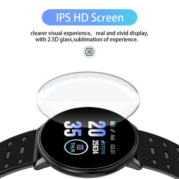 119plus Bluetooth Smart Gledanje Zaslona na Dotik 3D Gledanje športnih Moda IPX6 neprepustna za WhatsApp Za Android IOS Smartwatches