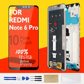 Original Za Xiaomi Redmi Opomba 6 Pro LCD-Zaslon 10 Zaslon na Dotik za Redmi Opomba 6 Pro LCD Računalnike Zamenjava Rezervnih Delov