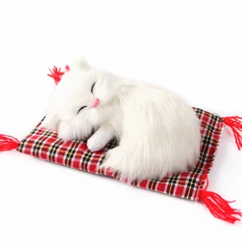 Simulacija spalna mačka Okraski Dolgo Svilnato Plišastih Luštna mačka igrača, Lutka za Dekoracijo otroke Darila