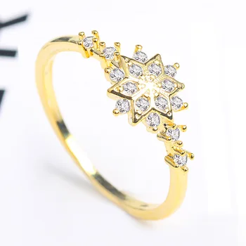 Lep Ženska 14K Zlato Sneg Diamantni Prstan Lepe Peridot Mystic Gemstone Anillos De Bizuteria za Ženske, Nakit Diamante Obroč