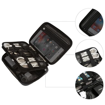 Digitalni Vrečko za Shranjevanje USB Podatkovni Kabel Organizator Slušalke Žične Torba Pen Moči Banke Travel Kit Primeru Torbica Elektronika Dodatki