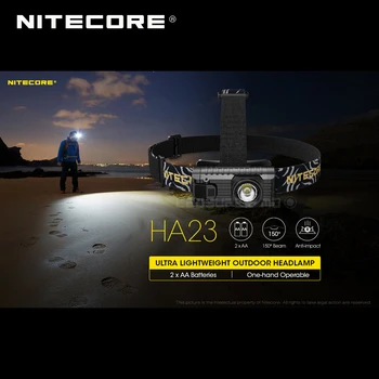 Ultra Kompaktna NITECORE HA23 AA Prostem Žaromet z Dvema Brezplačno AA Baterije