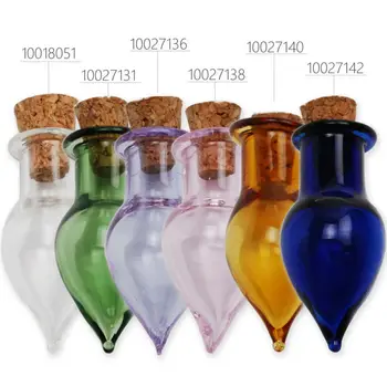 Barvita solze obliko Drobnih corked tehtnica prazno majhna steklenička,ki želijo steklenico,v kozarcu,drobne corked steklenico,prodaja 10pcs-100271