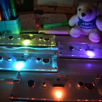 DIY Velik Zaslon, 6 Mestno Dva-Barvni LED Ura Komplet Touch Kontrole w Temp/Dan/Teden Urna gonge z ozadja flash opomni