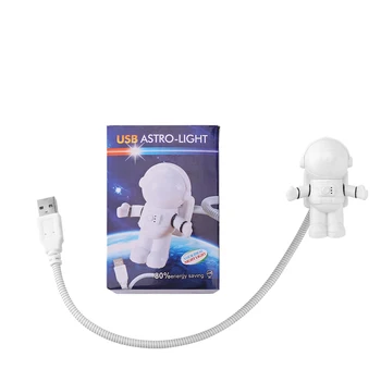 Mini Branje Lučka USB Cev Za Računalnik Prenosni RAČUNALNIK Prenosni Čisto Bela Prenosni Astronavt Astronavt LED Noč Lahka, Nastavljiva