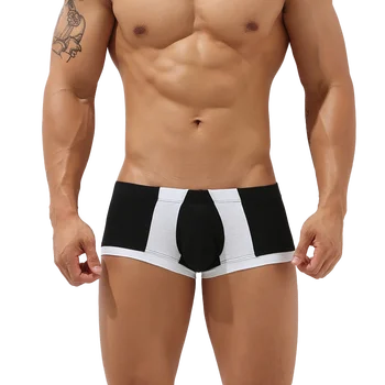 Novo seobean moško spodnje perilo spodnjice moških bombaža moške spodnje hlače, bombaž perilo boksar hlače