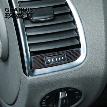Avto Styling Za Audi Q7 4L Ogljikovih vlaken Vtičnica Trim Preuredi izstopu Zraka Okvir Dekoracijo Nalepke pokrov Notranje zadeve auto Dodatki