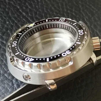 Sapphire Kristalno Watch Primeru Za NH35A / SBBN031 / SKX007 Spremenjen Primeru 47mm Potapljač Watch Primerih C3 Super Svetlobna Keramične Plošče