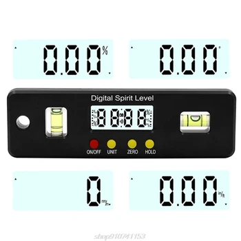 360-Stopinjski Mini Digital Merilnikom. Kota Finder Inclinometer Elektronske Ravni z Magnetno Dno Merjenje D14 20 Dropship