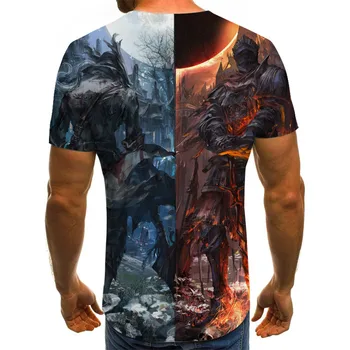 2020 nov futuristični T-shirt za moške mecha vrh poletje moda kratka sleeved krog vratu kul ulične