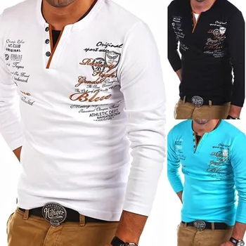 ZOGAA Moda za Moške majica dolg rokav Osebnost, ki Obdelujejo Majice, Tiskanje bombaža moške majice vrh moških oblačil 2018 nova